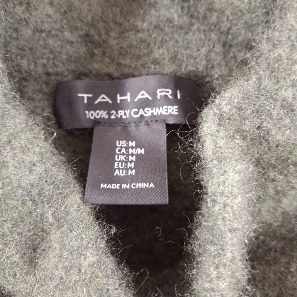 tahari cashmere sweater womens medium Green - Picture 4 of 5
